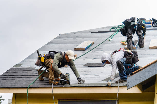 Professional Gutter Installation technician working in Chewsville, MD
